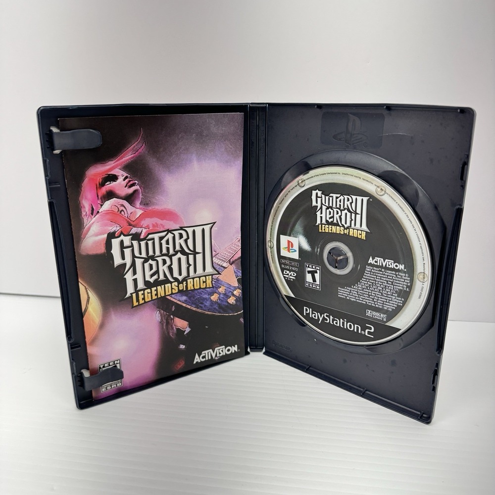 Guitar Hero lll 3 Legends of Rock (Playstation 2 PS2 2007) CIB Complete - Tested - Picture 3 of 3